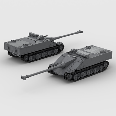 Amx50坦克模型积木玩具