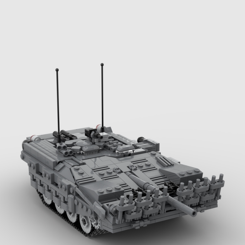 Strv103坦克积木模型玩具
