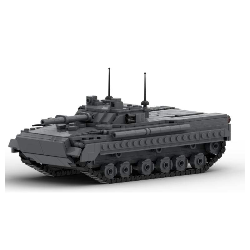 MOC积木军事 BMP-3步兵战车模型 适用拼装积木玩具儿童男