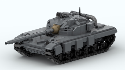 MOC-151651 T-64A坦克模型军事装甲车小颗粒拼装积木玩具儿童男孩