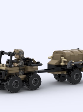 MOC积木军事系列MV 700运输车模型 适用兼容拼装益智积木玩具儿童