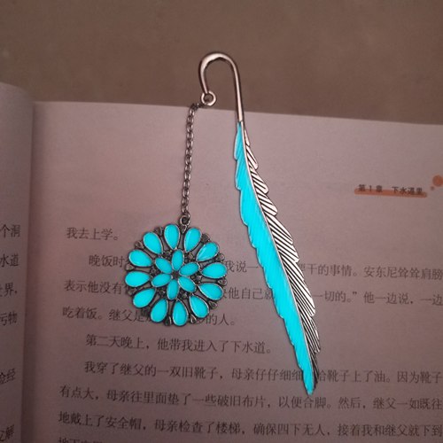 夜光太阳花书签新奇特小众古风高颜值荧光学生闺蜜精致礼物盒装