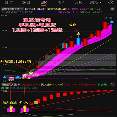 通达信股票主力双底成型龙头指标