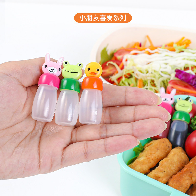 日本卡通小鸭酱料瓶迷你小号酱汁携带瓶小动物液体便当瓶图片