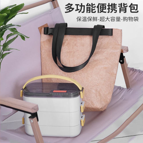 饭盒手提包加厚铝箔保温袋冷藏袋帆布学生上班族装午餐带菜便当袋