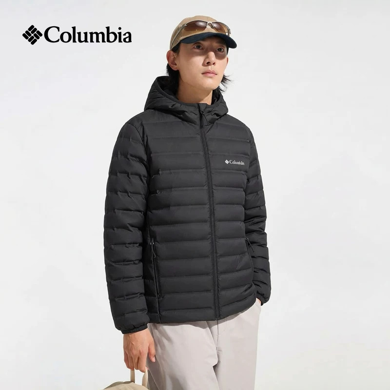 Columbia哥伦比亚羽绒服男26秋冬户外拒水防钻绒轻便外套WE7225