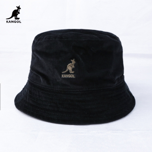 KANGOL袋鼠王一博同款男女帽子灯芯绒平顶渔夫帽盆帽K4228HT