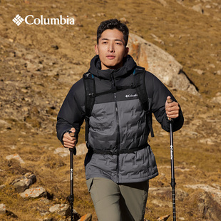 Columbia哥伦比亚羽绒服25秋冬户外男防水热能650蓬羽绒服XE4190