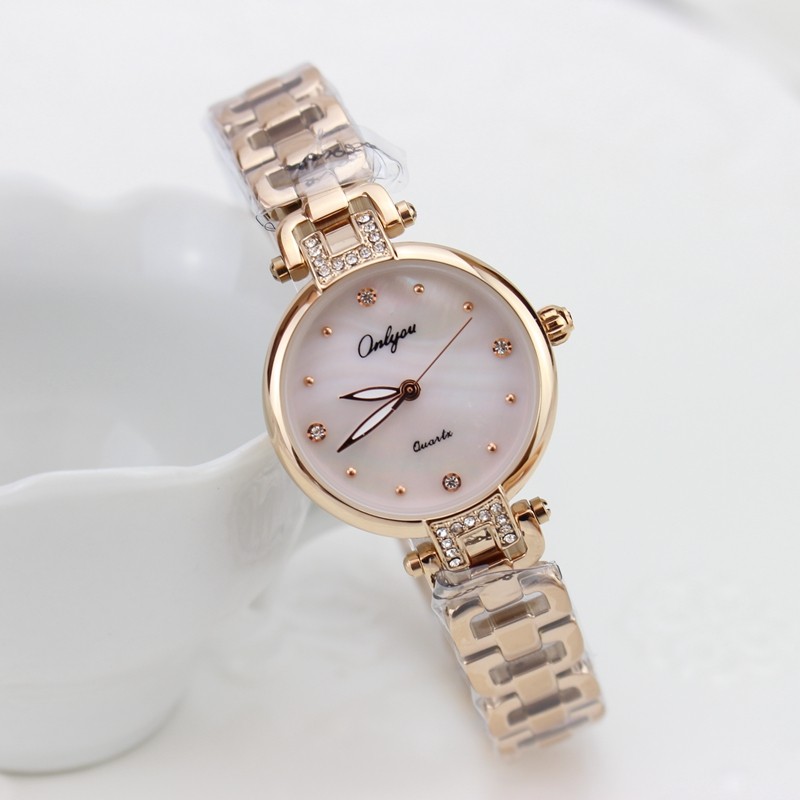 新款奥利妮女士手表正品水钻石英表学生手链表时尚潮流女表防水