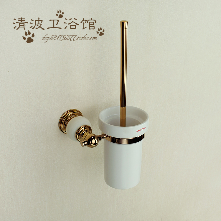 全铜马桶刷底座欧式浴室五金挂件