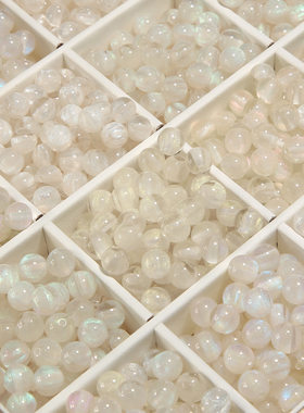 10mm【亚克力星空荧光珠】猫眼串珠DIY手工油画珠散珠手链配件