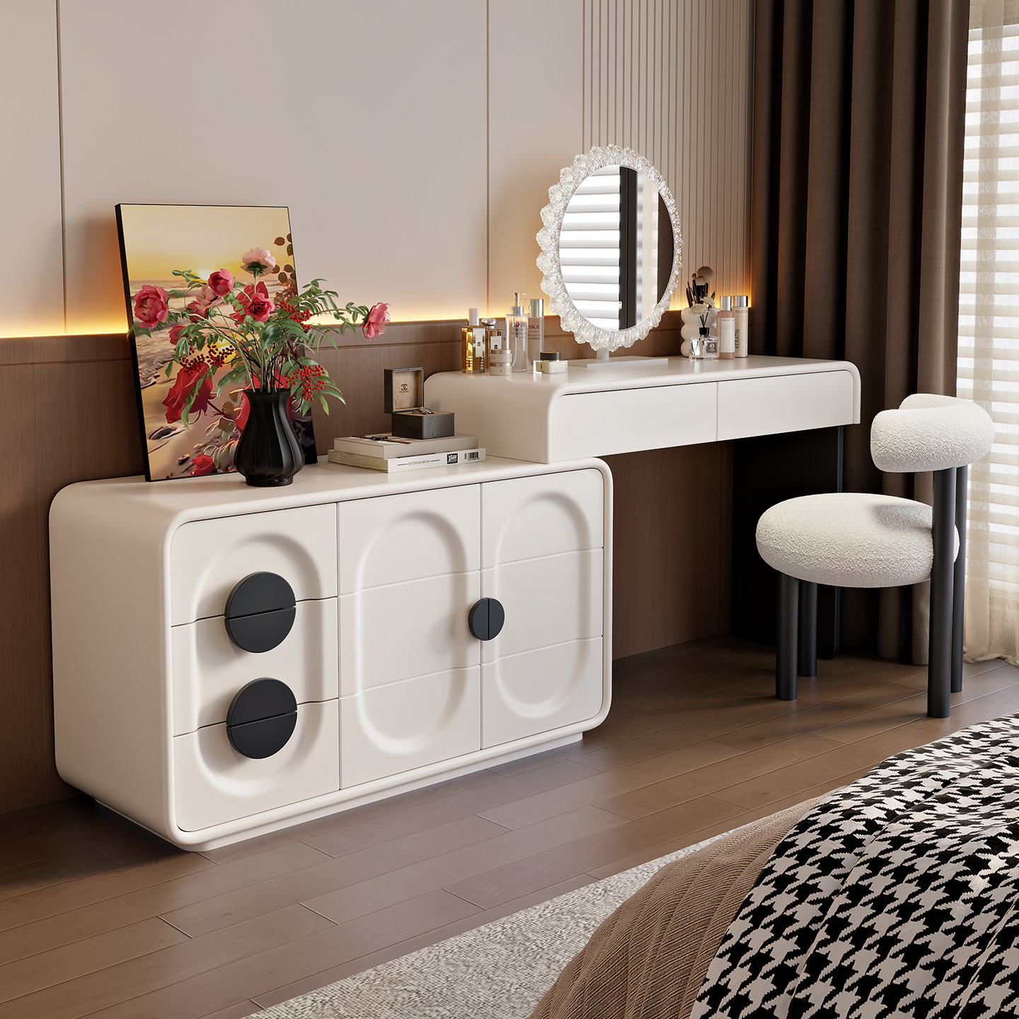 2025新款现代简约轻奢梳妆台