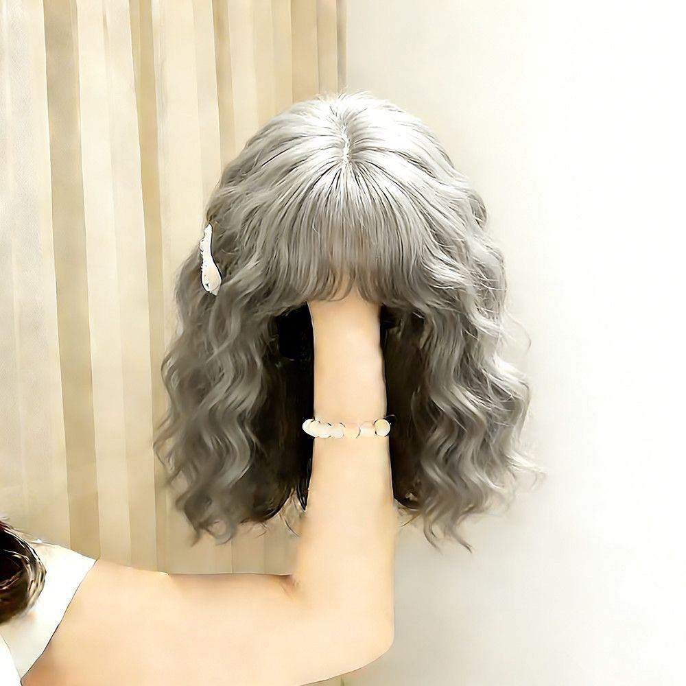 假发女短卷发羊毛卷Lolita蓬松自然学生逼真日常显白新款全头套式
