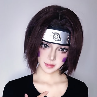 野原琳cos中分假发女短直发波波头日系拍照动漫二次元整顶全头套