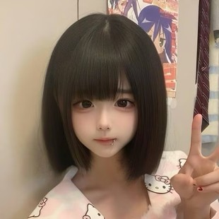 假发女短发波波头蓬松自然时尚气质减龄学生韩式日系可爱全头套式