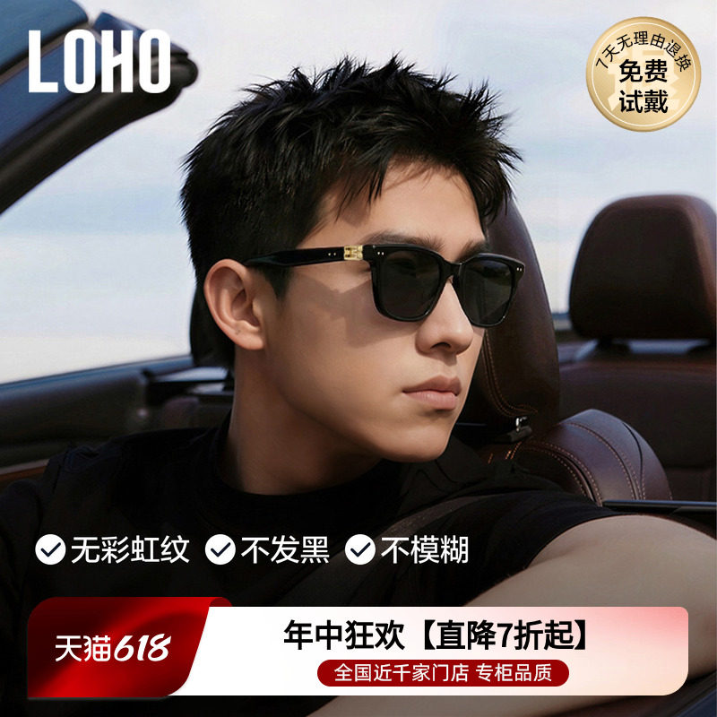 【高清护眼 为家人所选】LOHO偏光开车墨镜26男款UV400防晒太阳镜