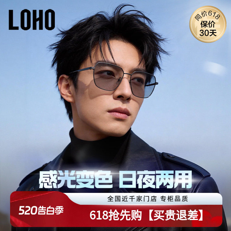 LOHO日夜两用司机夜视镜开车专用变色太阳镜夜间驾驶防远光墨镜男