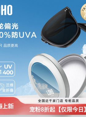LOHO2026新款折叠墨镜太阳镜防紫外线男女同款高级感方圆脸开车用