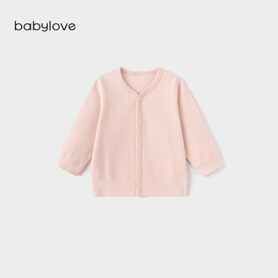 babylove宝宝开衫春秋长袖婴幼儿外套弹力外穿休闲上衣简约百搭 — 5