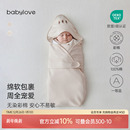 babylove新生儿包被纯棉春秋宝宝无染彩棉抱毯产房婴儿防惊跳抱被