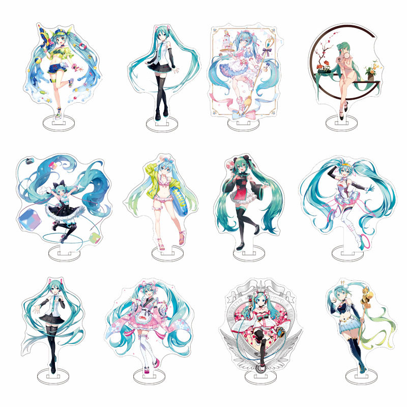 初音未来 miku花初音雪初音学生 动漫二次元周边亚克力立牌摆件