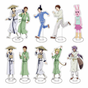 搞笑漫画日和go 亚克力立牌摆件 小野妹子松尾芭蕉河合曾良兔美