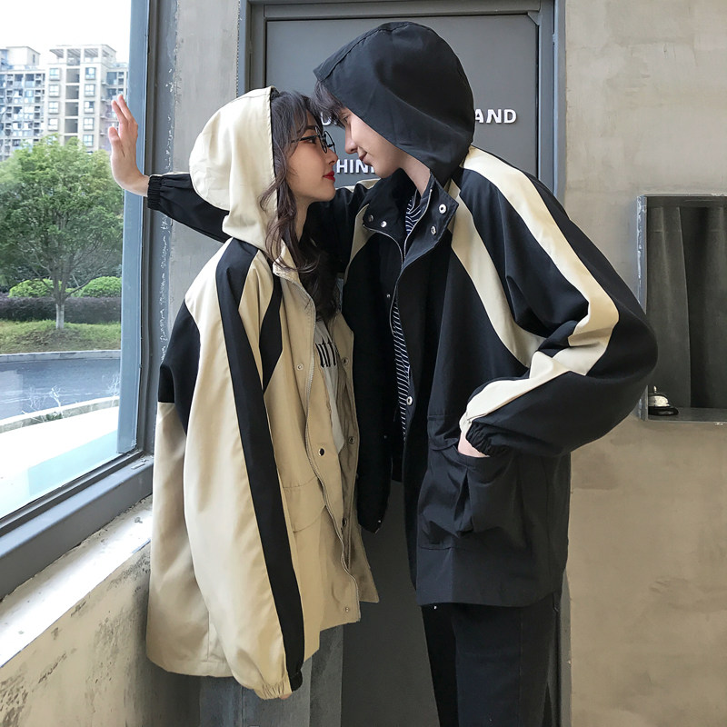 情侣装春装2019新款韩版学生宽松短款百搭工装款春秋季港风外套女