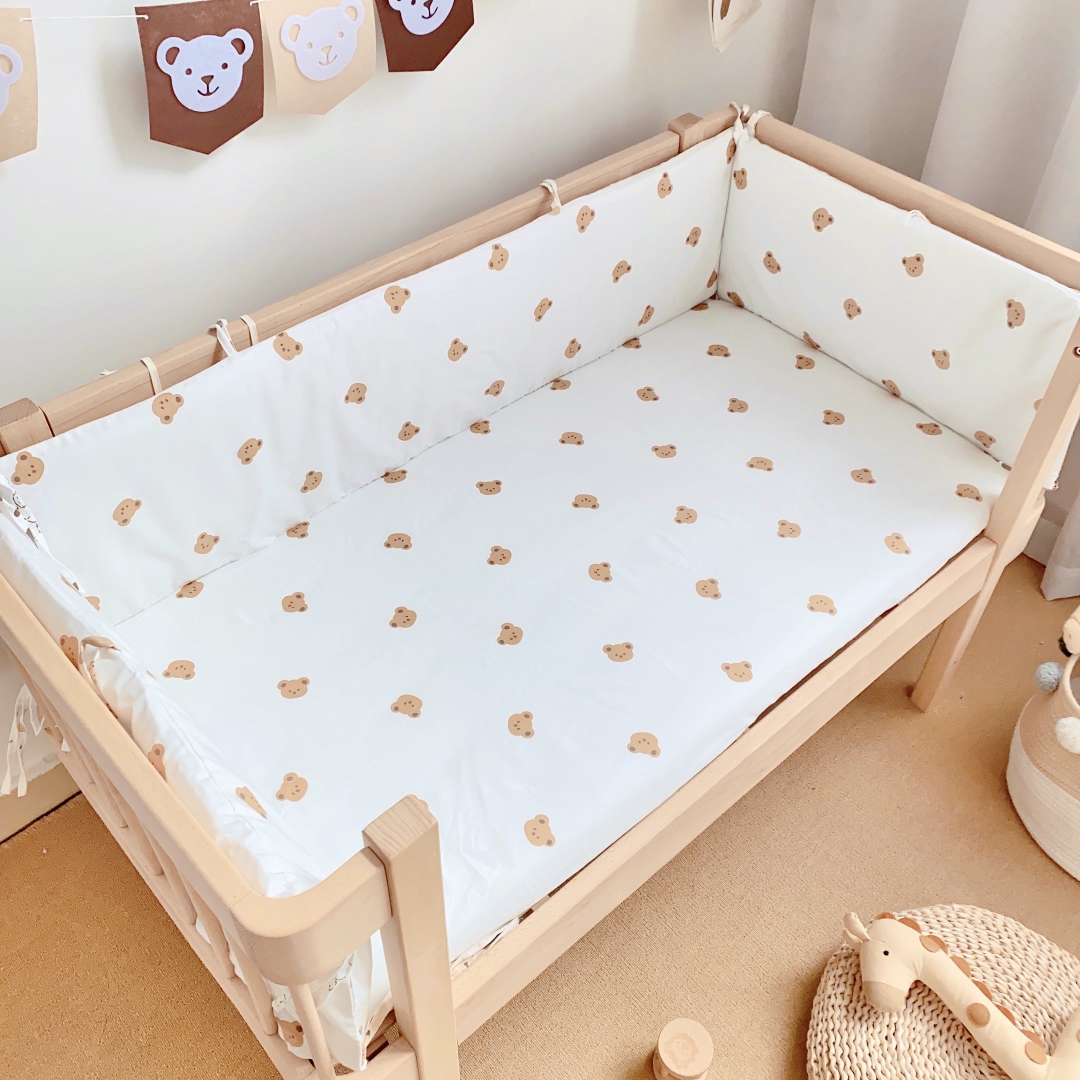 婴儿床床围宝宝新生儿纯棉防撞儿童拼接床床围挡软包床品冬季加厚,婴童用品,婴童床品套件,淘宝优惠券,粉丝福利购,淘宝优惠卷