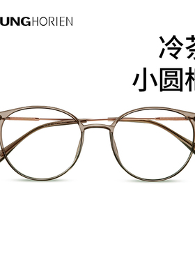 海俪恩眼镜女近视冷茶色可配度数小红书同款ins风超轻框架Y5004