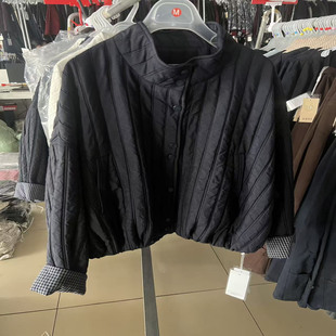 显瘦立领短款 韩版 薄棉外套女上衣 2025秋冬新款 042W615专柜正品