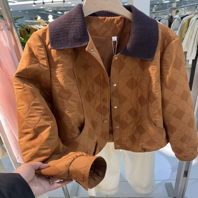 016w023商场同款气质翻领夹克衫妈妈早春短外套2026春新款女上衣