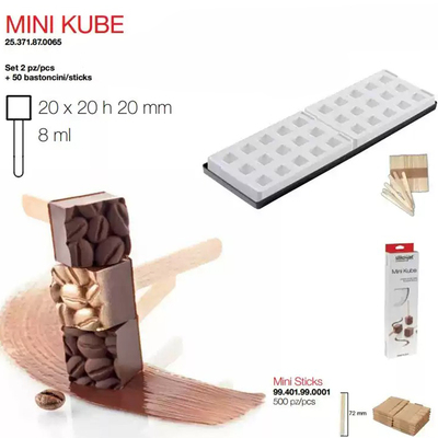 意大利Silikomart SI3371 MINI KUBE 15连方块模(2个组)