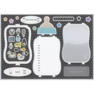 渡鸦阁下 现货日版 FUKUYA BABY 奶瓶 亚克力立牌谷美 黑色