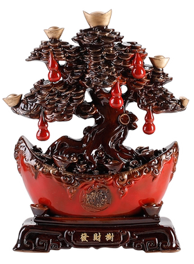 陶瓷招财软装新中式客厅玄关送礼