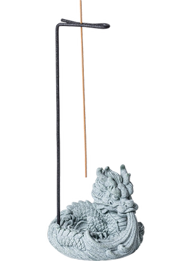 青砂石线香托新中式茶桌水神兽