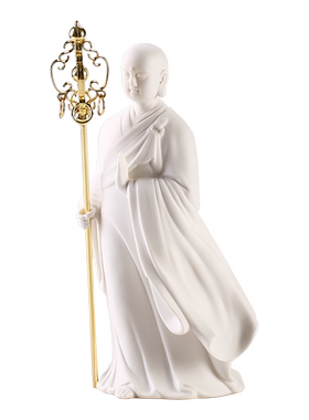 聚帙白瓷招财镇宅客厅玄关桌面