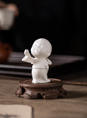 陶瓷造景中式桌面李白人物摆件