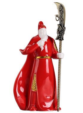 中式风武财神办公室桌面乔迁礼品