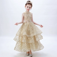 Cô gái sinh nhật công chúa váy trẻ em trang phục piano hoa cô gái chủ nhà sàn catwalk trình diễn váy pettiskirt - Váy trẻ em vest bé trai model hàn quốc