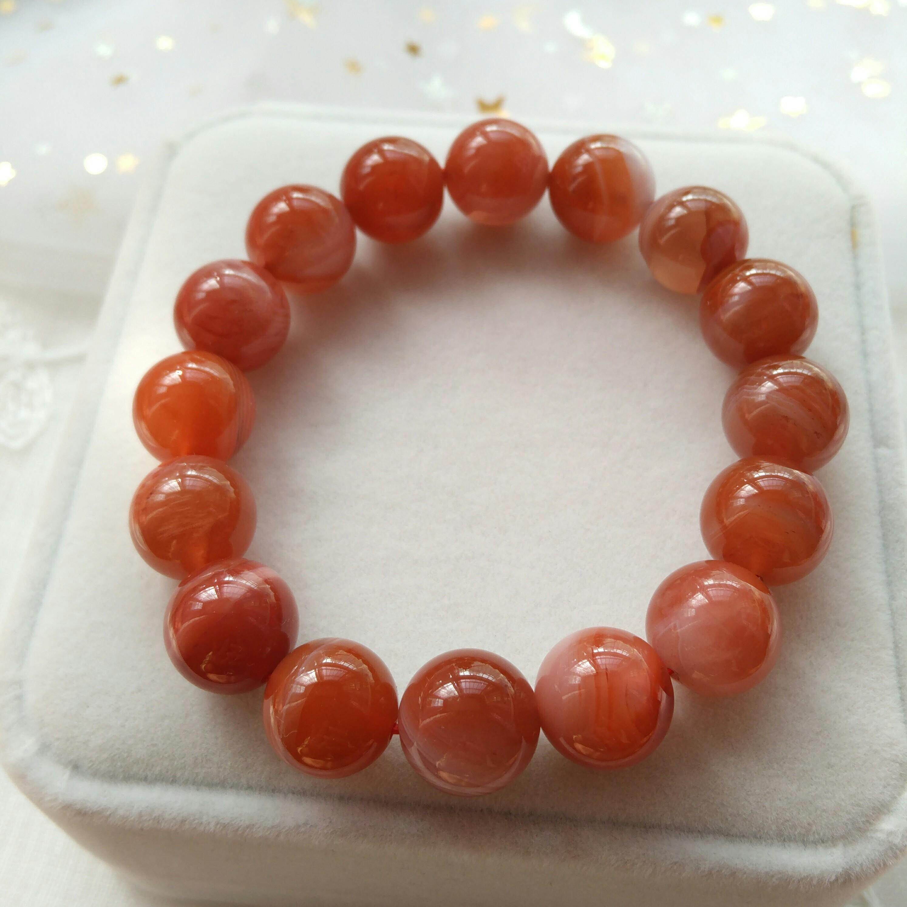 天然保山南红玛瑙盐源川料手串本命年手链送妈妈闺蜜礼物男女