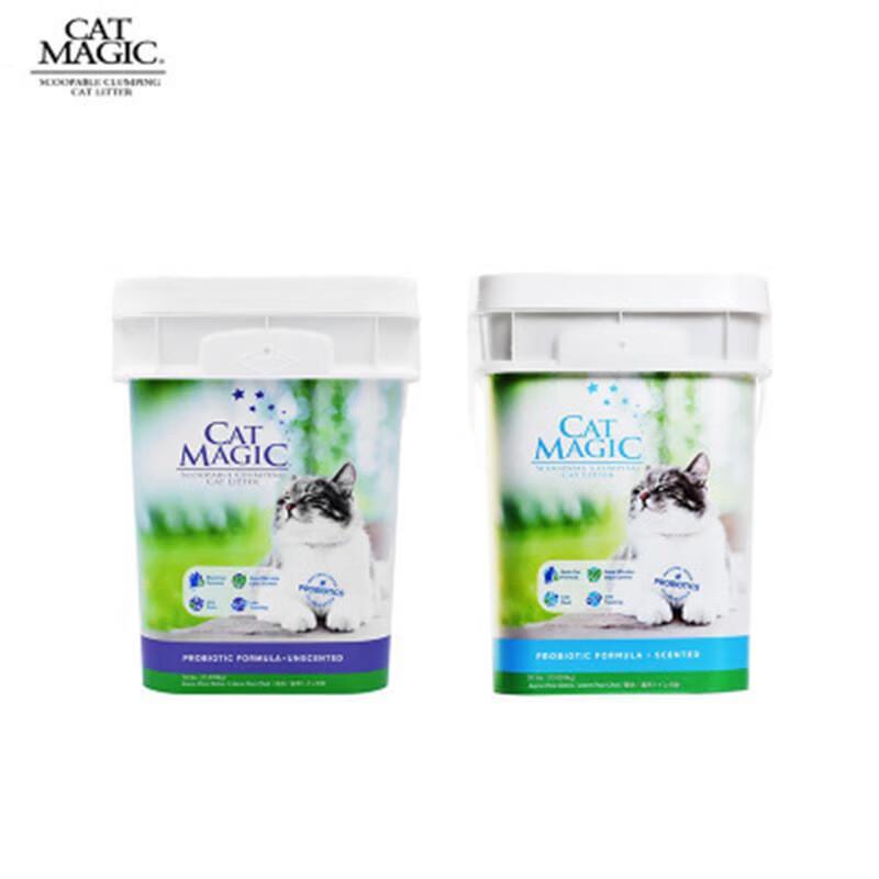 喵洁客(CAT MAGIC)宠物猫咪30磅进口膨润土猫砂宠物幼成猫咪结团