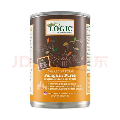 自然逻辑(NATURES LOGIC)狗罐头犬湿粮猫主食罐美国原装进口南瓜