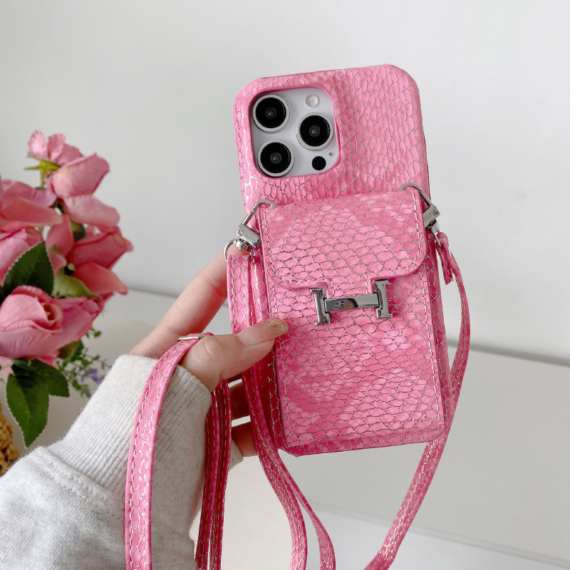 潮牌奢华蛇皮纹插卡包手机壳适用iPhone17pro零钱包16promax奢华苹果15pro女款斜挎挂绳13简约14华为