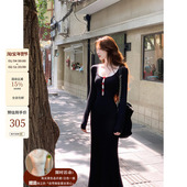 吃绿色菜 内搭纯欲针织连衣裙女 高级感背心套装 芭蕾奶酥 法式