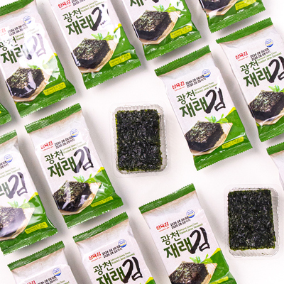 韩国进口三育传统橄榄油海苔片