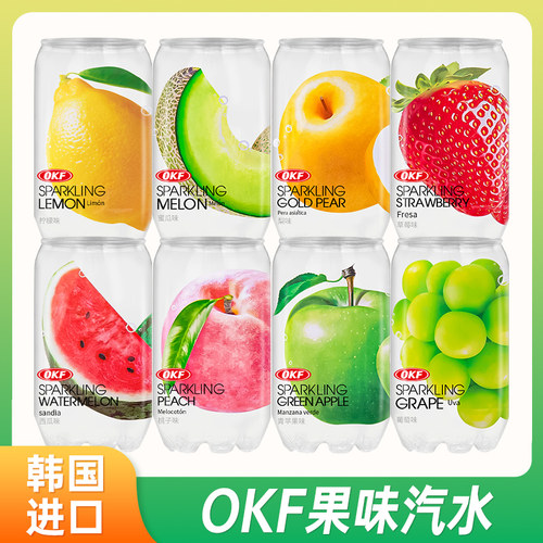 韩国进口OKF水果味气泡水