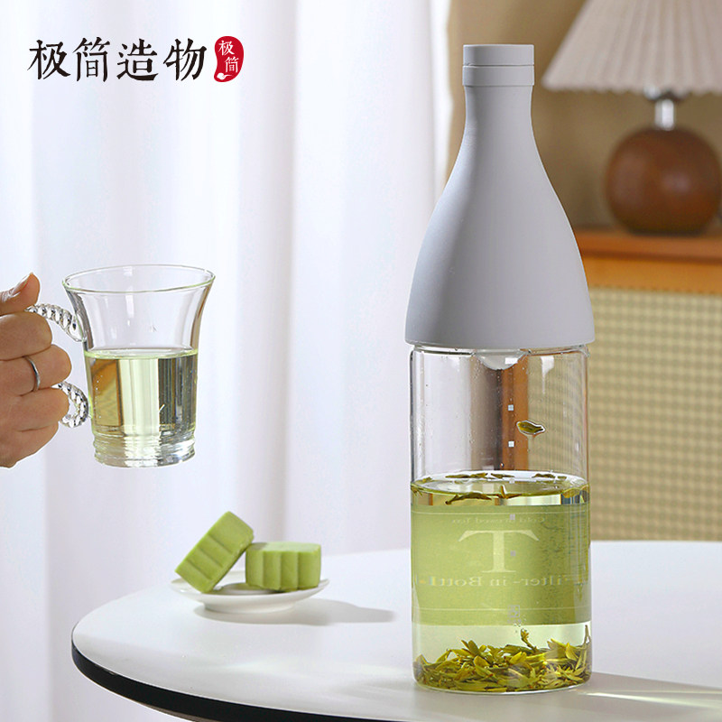 日式冷萃茶壶带滤网花果茶冷水杯