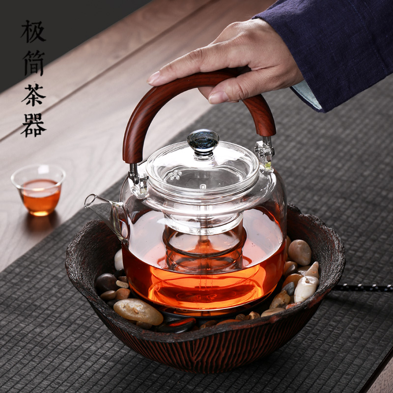 煮茶器茶炉烧水提梁壶蒸煮两胆