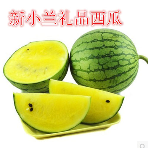 蔬菜瓜果新小兰小西瓜种子礼品西瓜种子绿皮黄壤翠金西瓜黄壤礼品