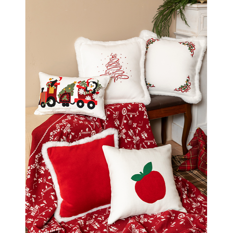 圣诞限定沙发抱枕靠垫客厅氛围感装饰靠垫红色新年高级感床头靠枕,居家布艺,靠垫/抱枕,淘宝优惠券,粉丝福利购,淘宝优惠卷